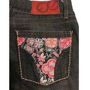 Escada Sport Dark Grey/Blue Cropped Capri Jeans 26